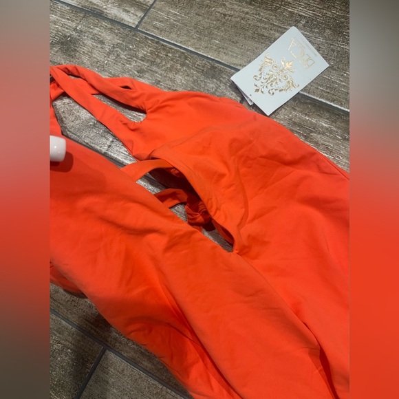 🍑🌴BECCA Women's Color Peach One Piece Swimsuit Size XS NWT🍑🌴 - Picture 6 of 12